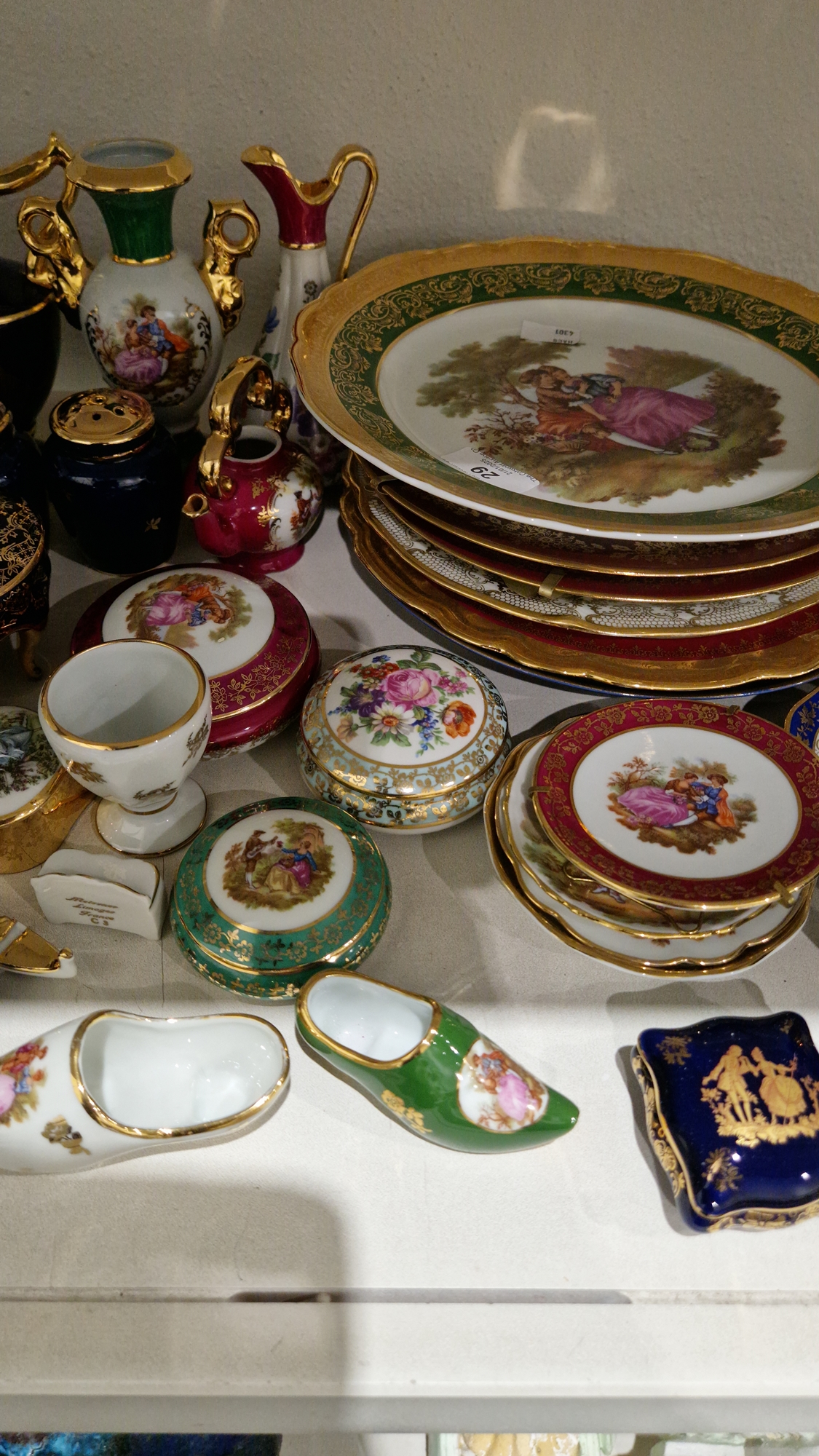 Large collection of 20th century Limoges Sevres-style porcelain, printed and painted gilt marks, - Image 4 of 9