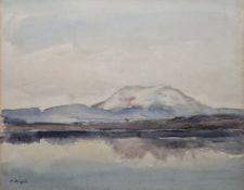 Andre Ragot (1894-1971) Watercolour on paper Mountainous landscape, circa 1930, signed lower left,