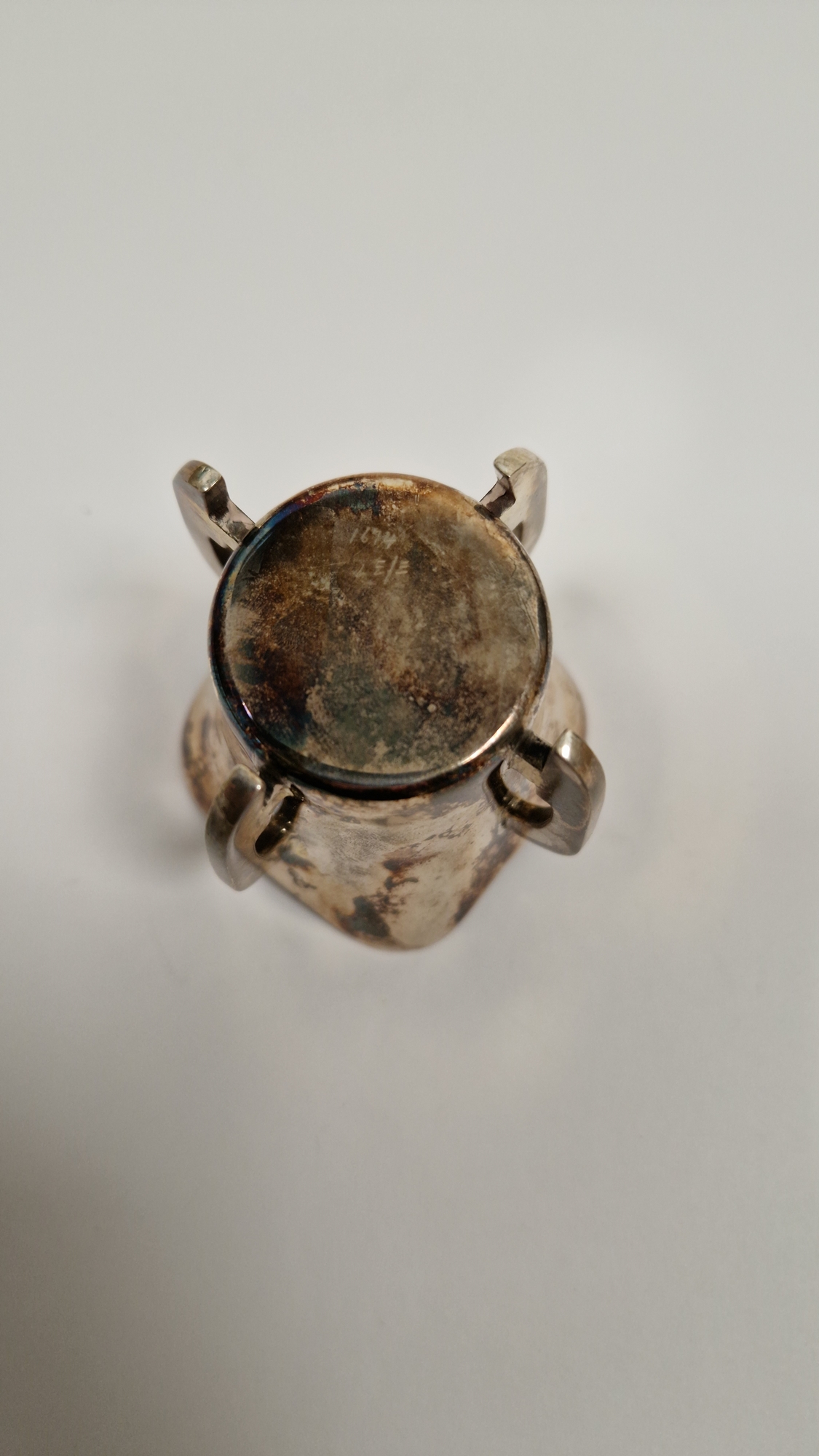 Edward VII silver and guilloche enamel capstan inkwell, Birmingham 1909, maker's mark rubbed, the - Image 8 of 18