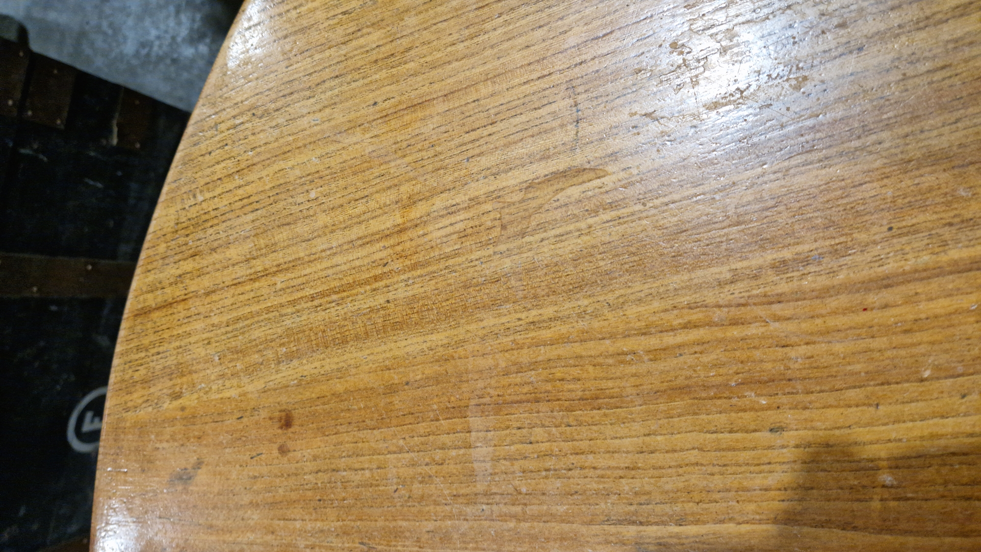 Modern pale oak dining table, the circular top on a substantial cross-form base, 123cm diameter x - Image 7 of 25