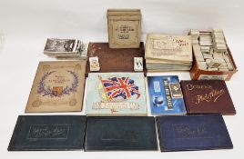 Collection of cigarette cards and tea cards, names including Player's, Will's, Ogdens, Godfrey