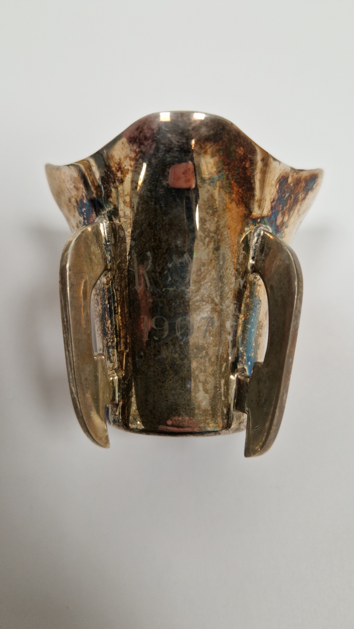 Edward VII silver and guilloche enamel capstan inkwell, Birmingham 1909, maker's mark rubbed, the - Image 6 of 18