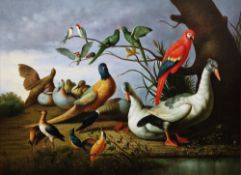 21st century school, after Jacob Bogdani (1660-1724) Oil on canvas Study of birds, including a