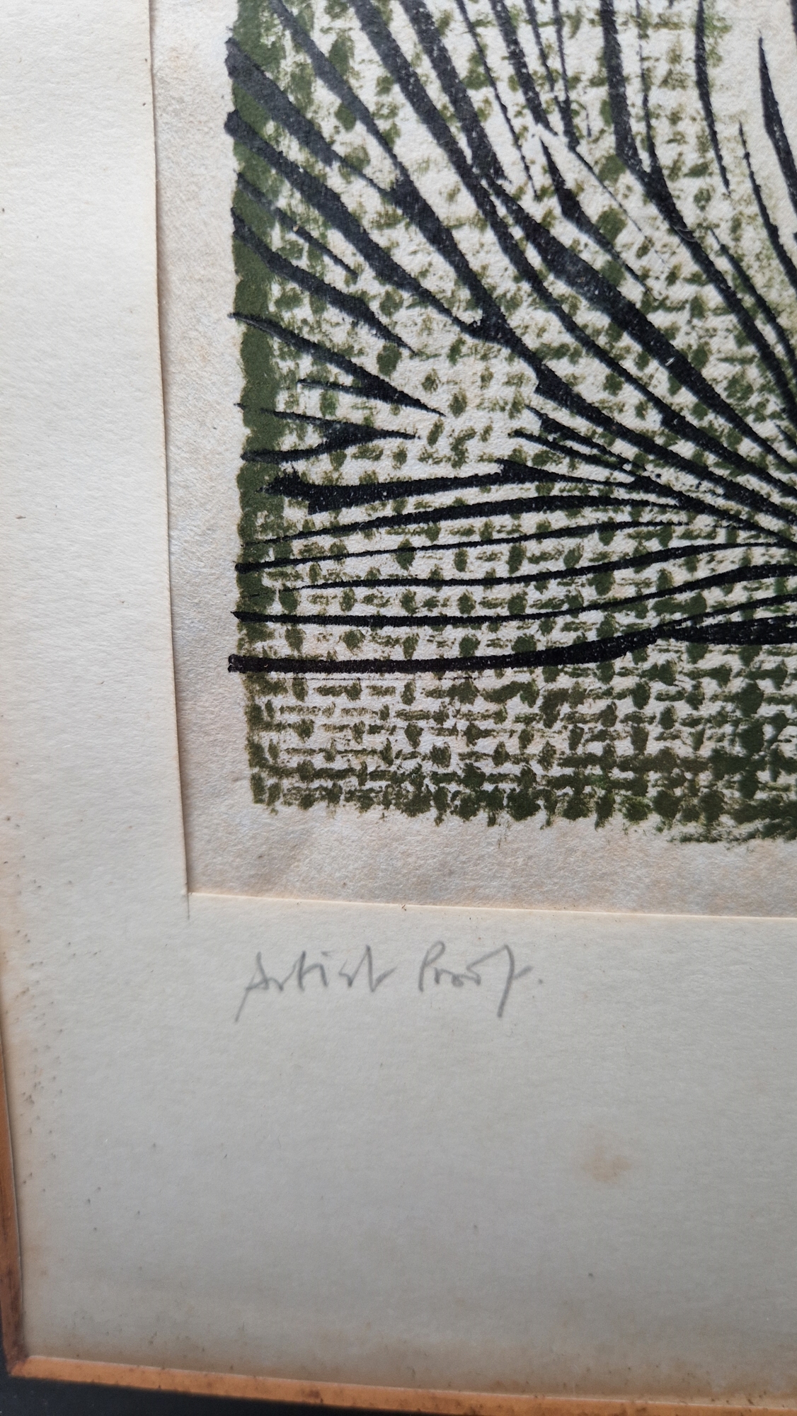 20th century school Etching on paper "Bison", artist's proof, titled, indistinctly signed P. - Image 10 of 17