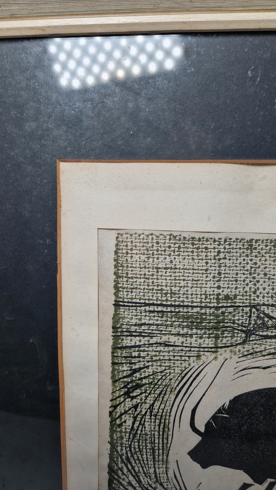 20th century school Etching on paper "Bison", artist's proof, titled, indistinctly signed P. - Image 14 of 17