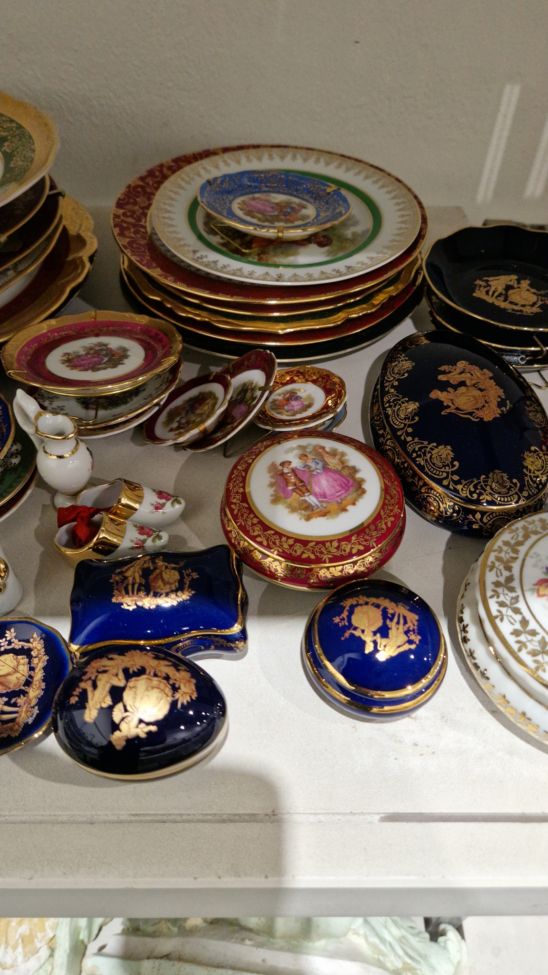 Large collection of 20th century Limoges Sevres-style porcelain, printed and painted gilt marks, - Image 6 of 9