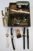 Quantity of watches including a gentleman's Rotary gilt metal skeleton watch, a gentleman's