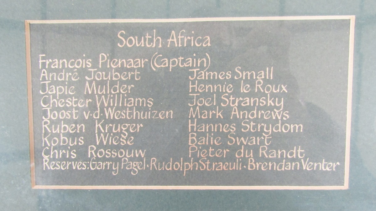 South Africa rugby interest; collection of rugby related collectables, to include South Africa RWC - Image 4 of 12
