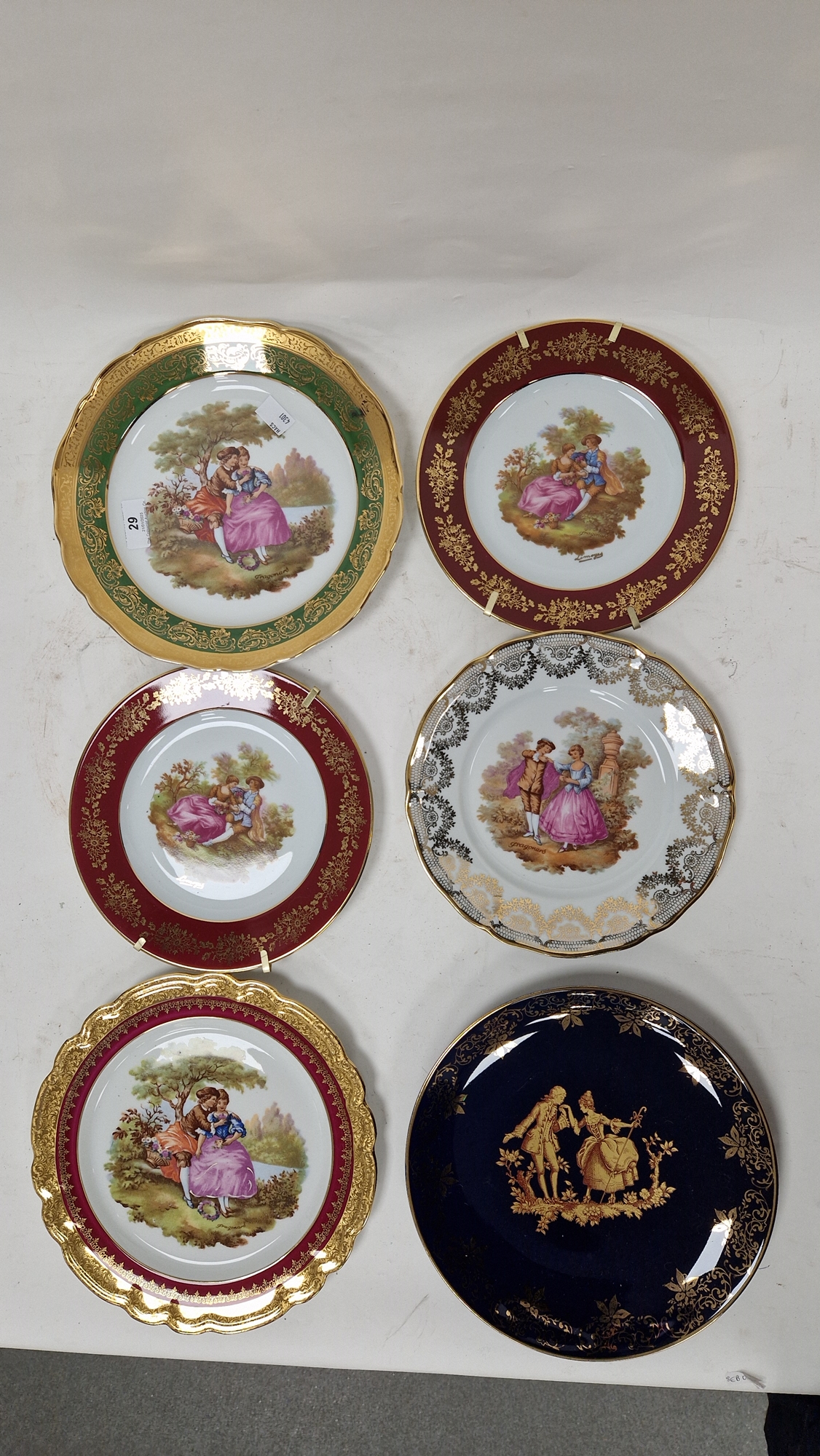 Large collection of 20th century Limoges Sevres-style porcelain, printed and painted gilt marks, - Image 8 of 9