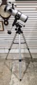 Telstar astronomical telescope, d=144mm, f=500mm, on a telescopic tripod stand