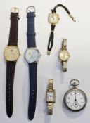 Seiko automatic Hi-Beat lady's wristwatch, the polished dial with raised gilt hour markers, date