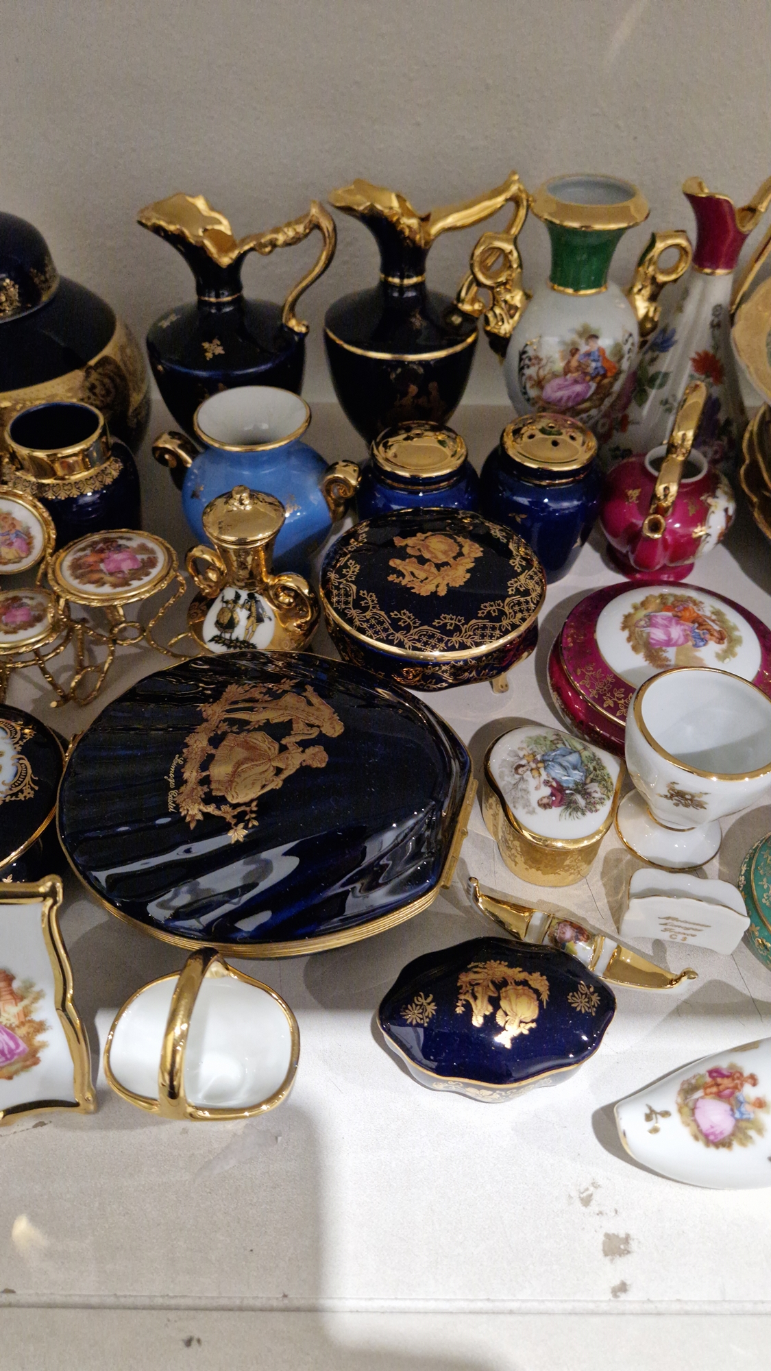 Large collection of 20th century Limoges Sevres-style porcelain, printed and painted gilt marks, - Image 3 of 9