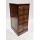 Pair of reproduction Regency mahogany veneered filing cabinets with green leather inset tops and - Image 2 of 2
