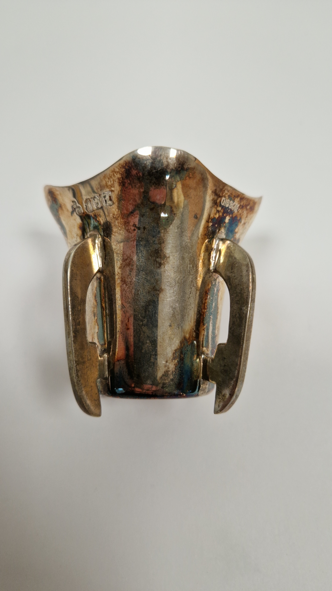 Edward VII silver and guilloche enamel capstan inkwell, Birmingham 1909, maker's mark rubbed, the - Image 4 of 18