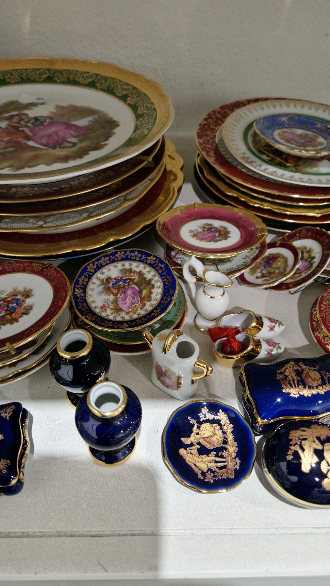 Large collection of 20th century Limoges Sevres-style porcelain, printed and painted gilt marks, - Image 5 of 9