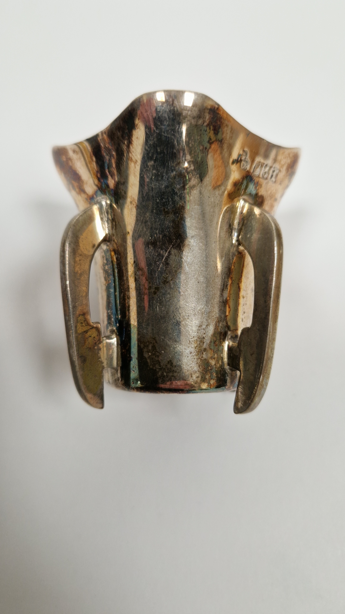 Edward VII silver and guilloche enamel capstan inkwell, Birmingham 1909, maker's mark rubbed, the - Image 5 of 18