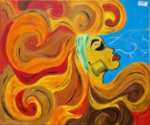 20th century school Oil on canvas 