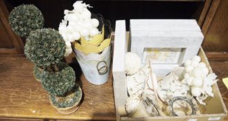Two large Laguna Arts ceramic bowls decorated with moulded flowers, a large footed bowl decorated in
