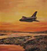 C. E. Hall (20th century) Oil on board 