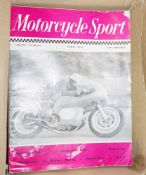 Large quantity of motorcyle sport magazines and Motorcycle 1960's and others (4 boxes)