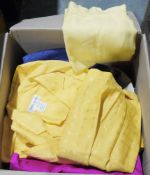 Collection of lady's vintage clothing including an Yves St Laurent Variation yellow viscose cotton