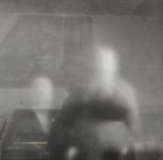 21st century school  Photographic portrait of an indistinct couple,  39cm x 23cm