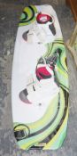 Regiment Harrington 342.2 x 42.9 waterboard with 4.5-7.5 size foot bindings/waterboard boots (PLEASE
