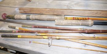 Small quantity of fishing items, rods, etc