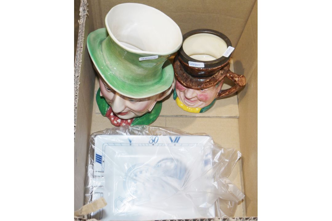 Small quantity of ceramics to include Sandiland character ware, Beswick ware Mr Micawber character - Image 1 of 2