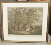 After George Morland (1762/3-1804) Pair coloured prints 