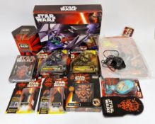 Quantity of Star Wars related toys and collectables to include The Force Awakens B3920 First Order