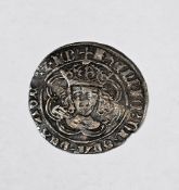 Henry VII (1485-1509) groat, Calais facing bust, open crown, rev. long cross fourchee, trefoil of
