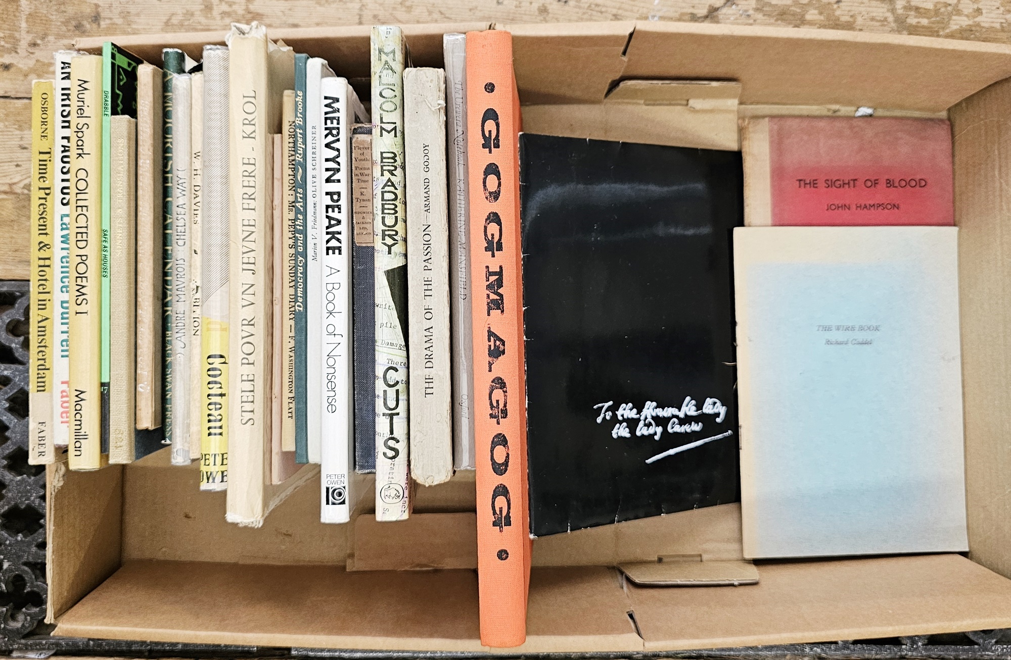 Poetry and Literature to include:- Mervyn Peake, W H Davis, K Tynan, Francis A Hyett, Margaret