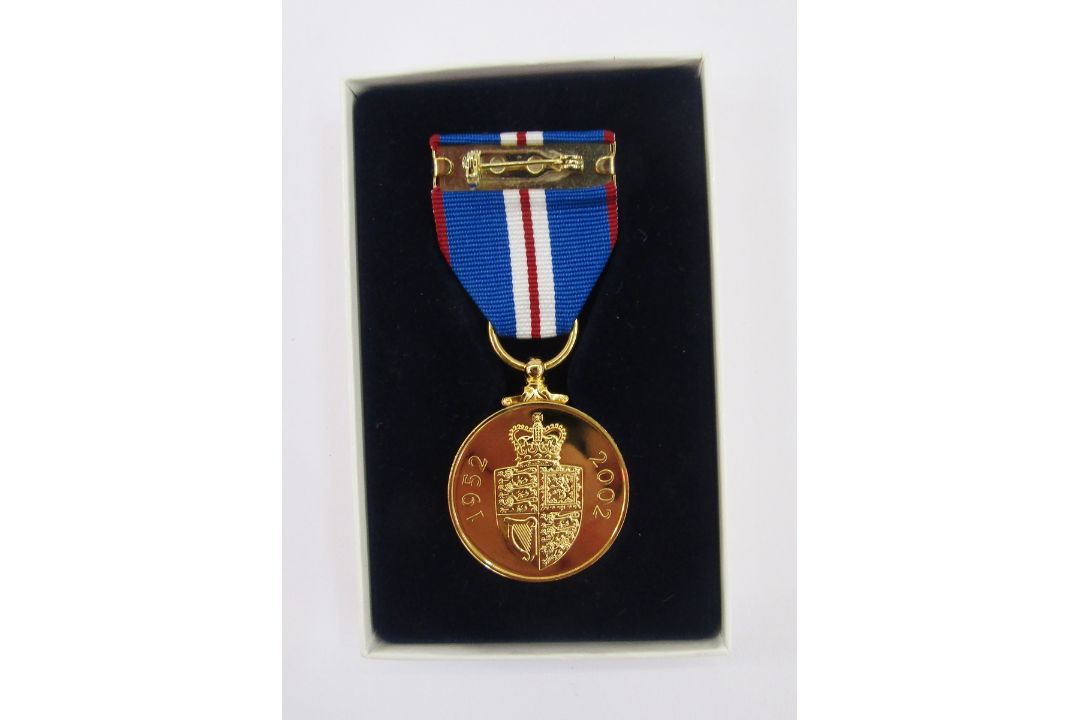 Queen Elizabeth II golden jubilee medal, 1952 - 2002, in Royal Mint box of issue with certificate of - Image 3 of 3