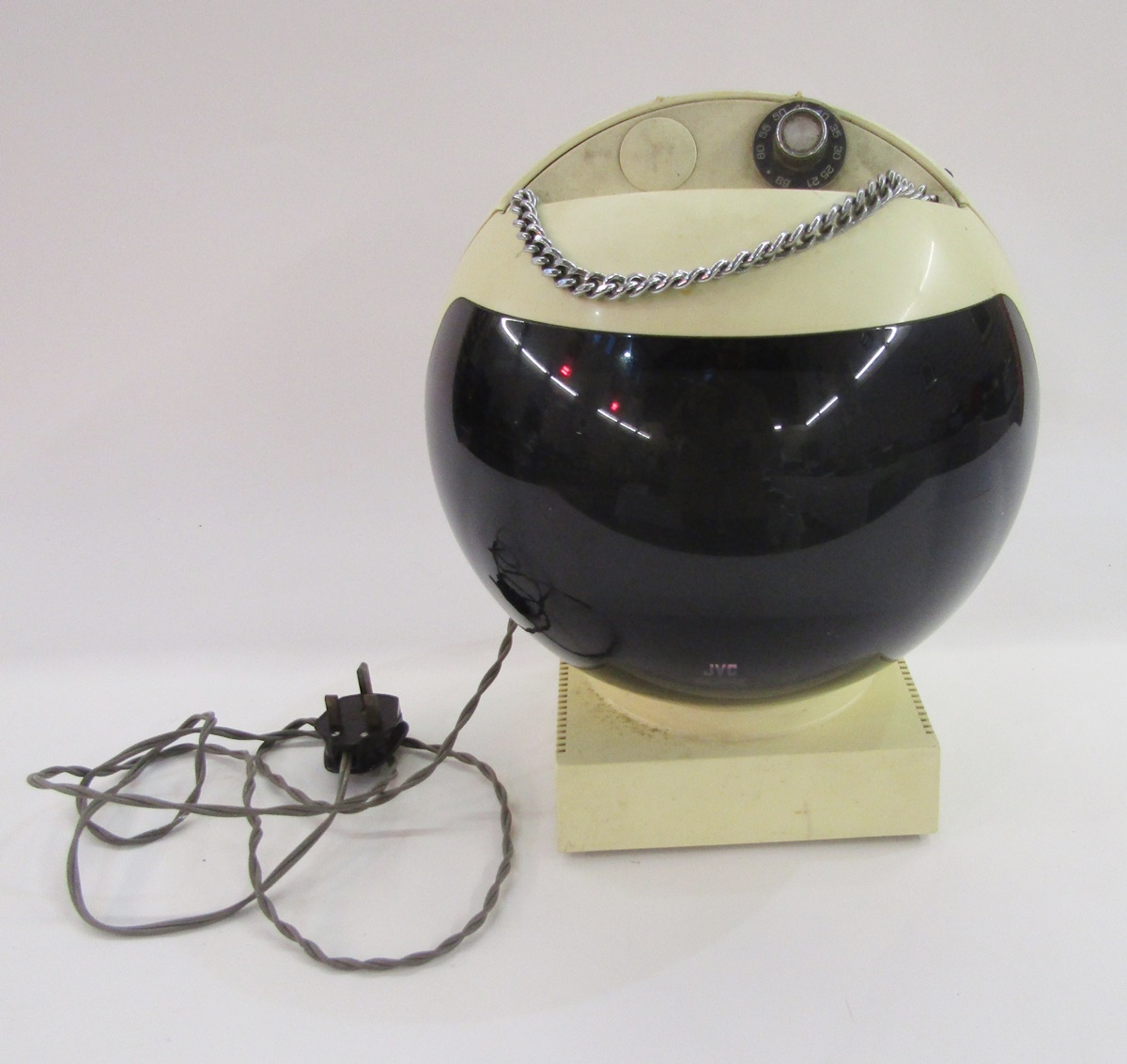 Vintage JVC Videosphere television, model no.3240UK, serial 06401730, on original stand  Condition