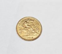 George V half-sovereign dated 1912  Condition Report
