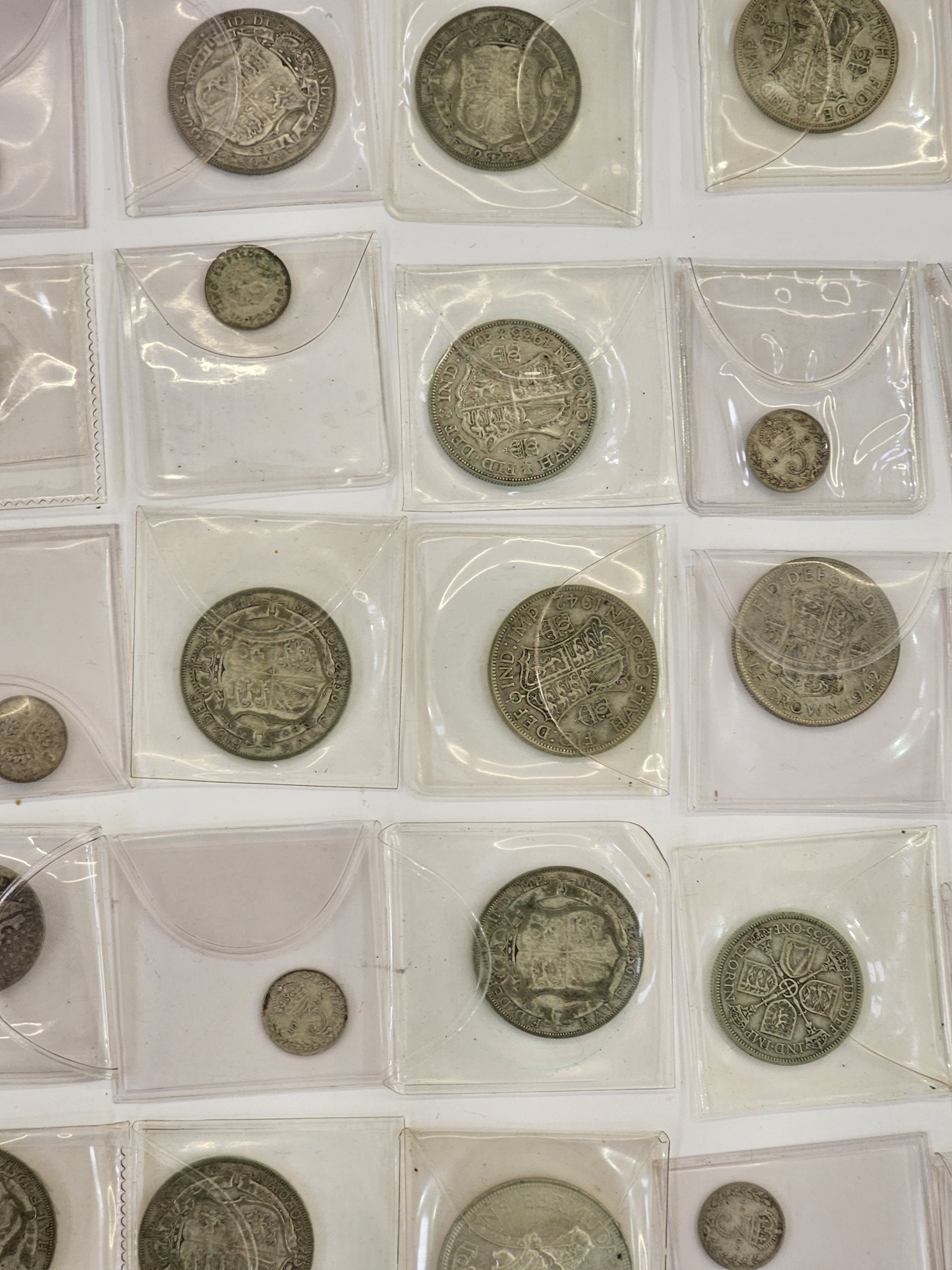 Pre 47 silver coinage, face value £2.50, together with US 1899 quarter dollar (poor), one Bermuda - Image 3 of 4