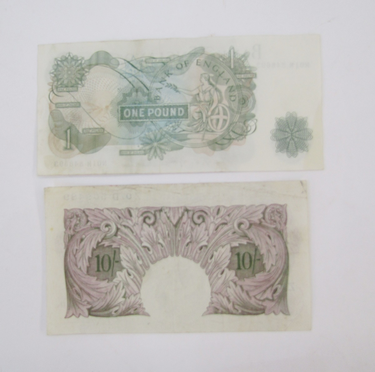 Elizabeth II, February 1967, replacement £1 note, prefix N01M 848693, J.S. Fforde, small G on - Image 2 of 2