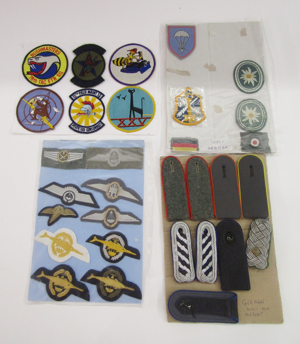 Collection of American military cloth badges together with a collection of West German military - Image 2 of 2