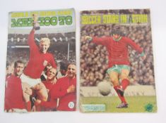 Two vintage 1960's/70's football sticker albums, one for World of Soccer Stars in Action, Picture