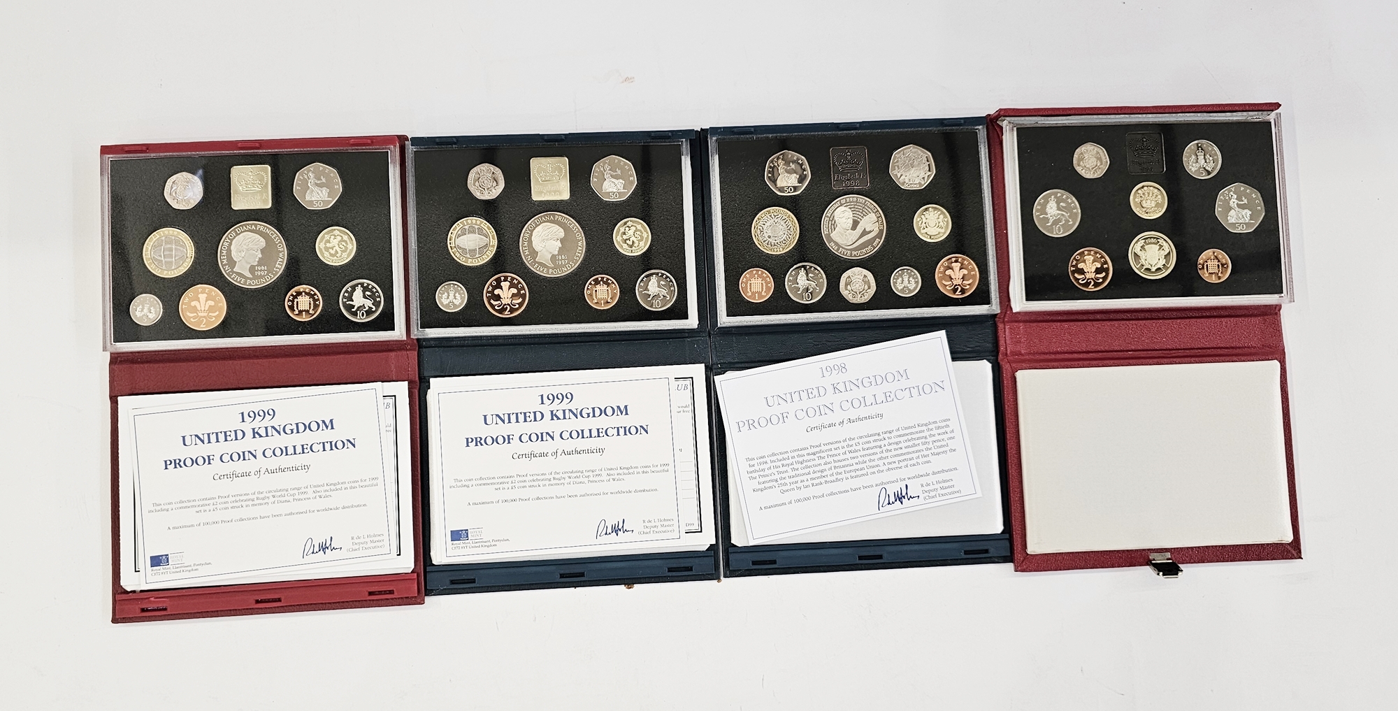 United Kingdom Royal Mint proof sets (11), years include 1983/1984, 1986-1988, 1990/1991 and 1997- - Image 3 of 3
