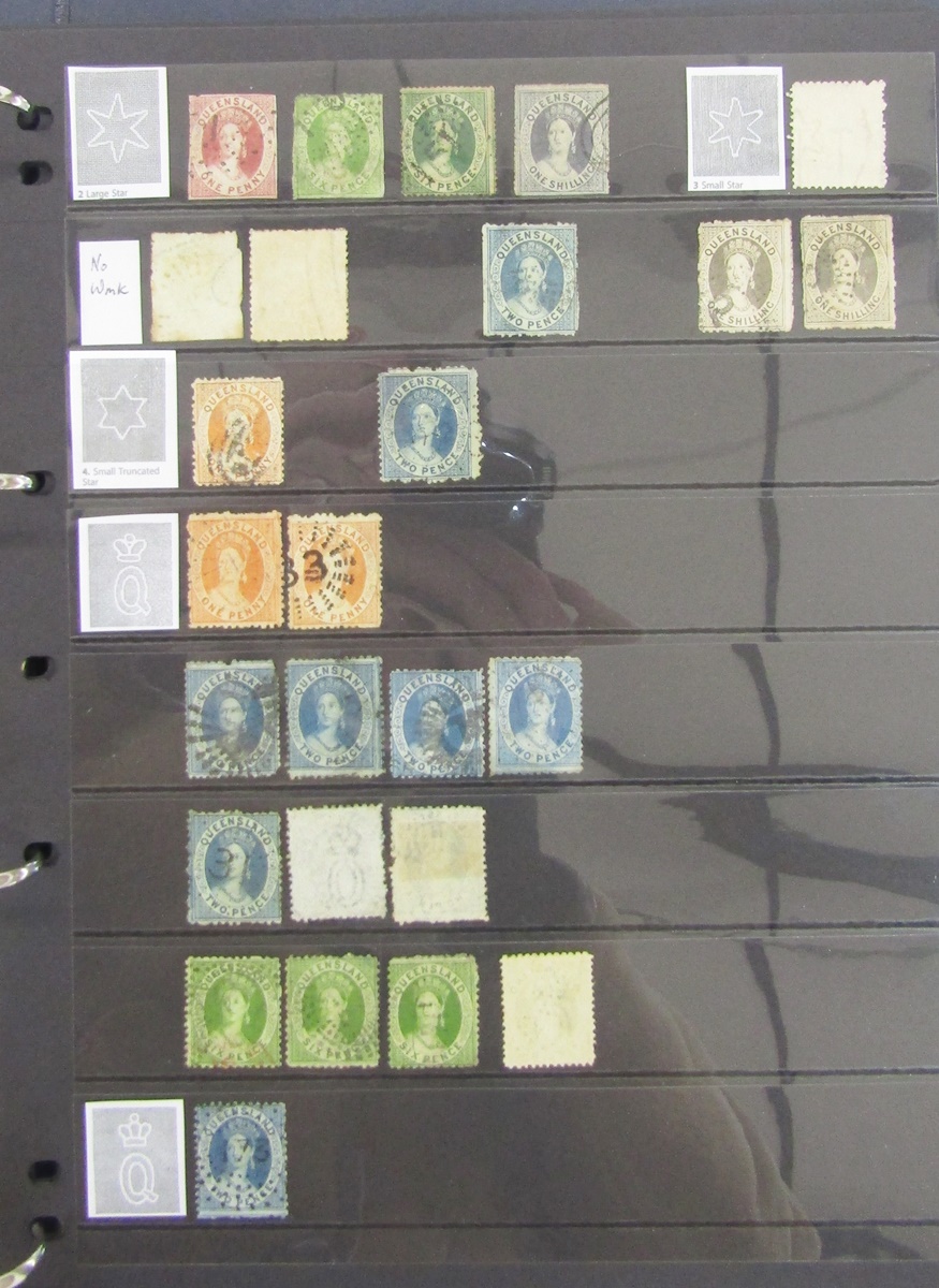 Stamps of Australia: Early states definitive issues in black folder including registered (NSW SG - Image 3 of 8