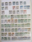 Stamps of Belgium: Brown stock-book of mostly used definitives and commemoratives with some early