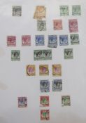 Singapore stamps: Blue album of definitive and commemorative issues, mint and used, up to $5 KGVI