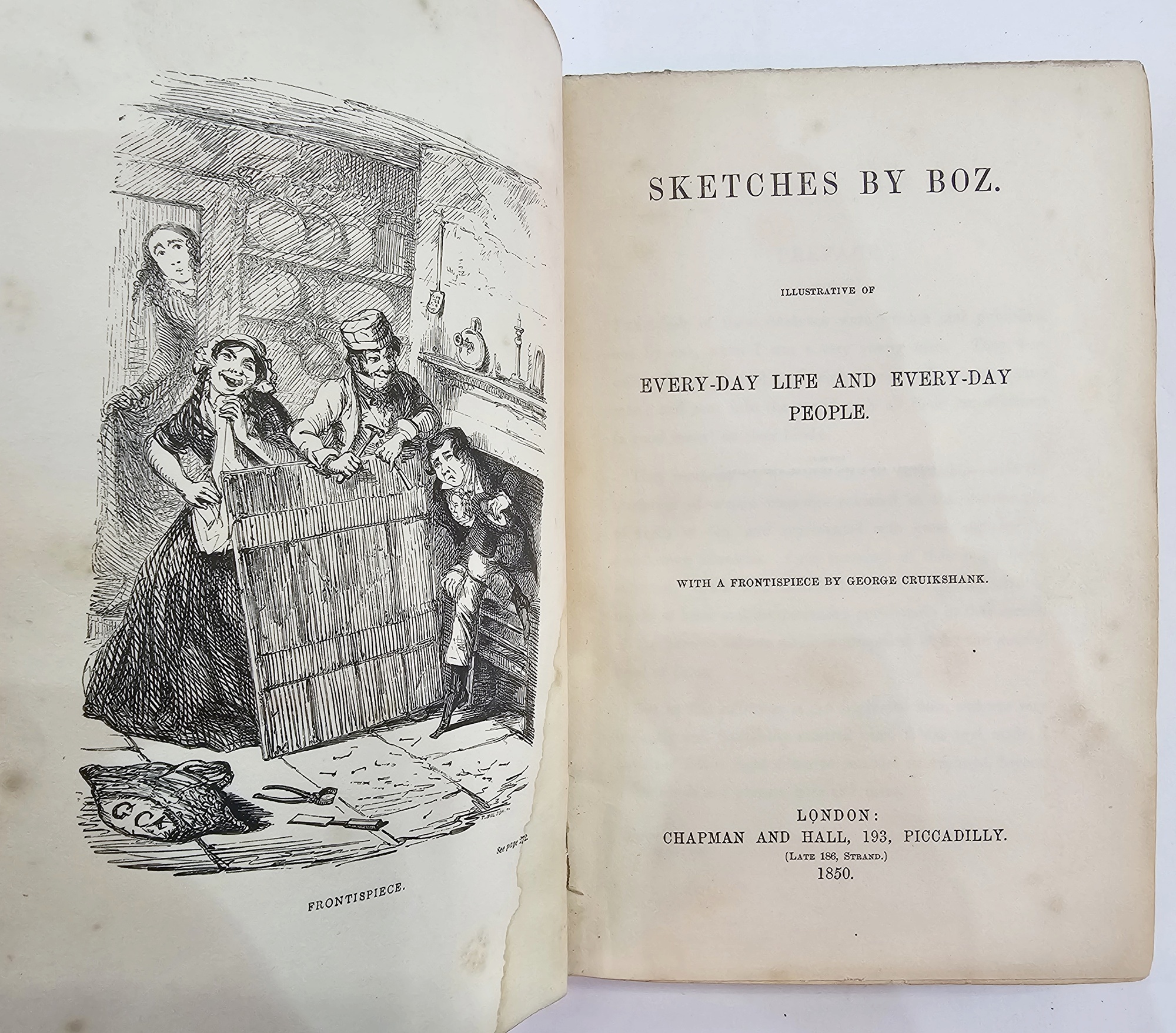 Dickens, Charles "Little Dorritt", Bradbury & Evans 1857, with illustrations by H K Browne, three - Image 4 of 7