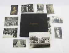 20th century photograph and postcard album relating to VE Day, others showing military personnel,