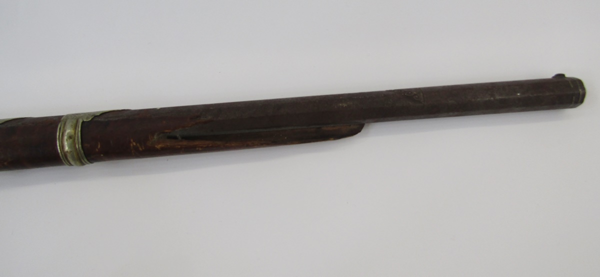 Two 19th century Jezail flintlock muskets, probably Afghan in origin, 133cm long approx. (2) - Image 31 of 40