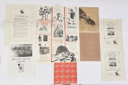 Private Press  - prospectus, printing, ephemera - to inlude Libanus Press, Jardine Press, Count