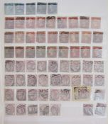 GB stamps: Used issues in 2 stock-books of QV imperforate and perforate line-engraved 1d reds and 2d