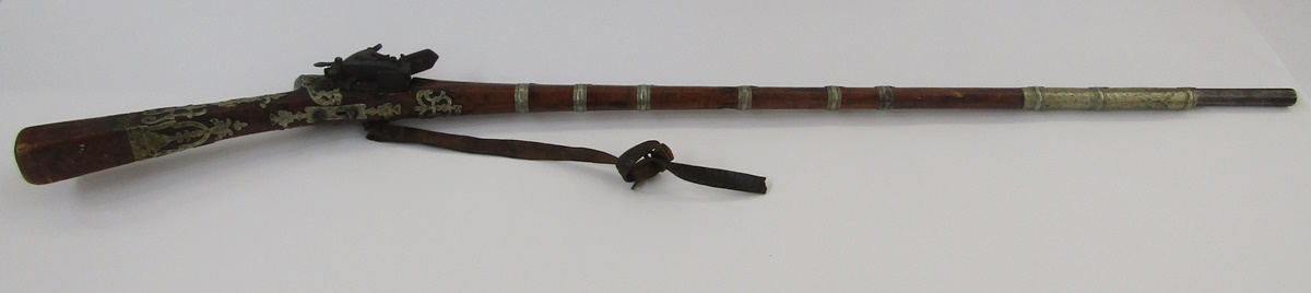 Two 19th century Jezail flintlock muskets, probably Afghan in origin, 133cm long approx. (2) - Image 27 of 40